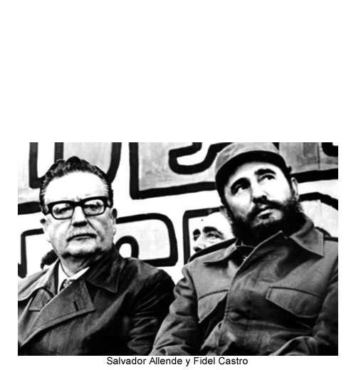 Salvador Allende y fidel castro